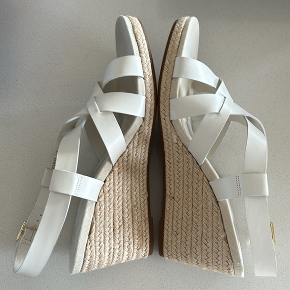 Cole Haan white wedge sandals size 11 - Picture 3 of 8